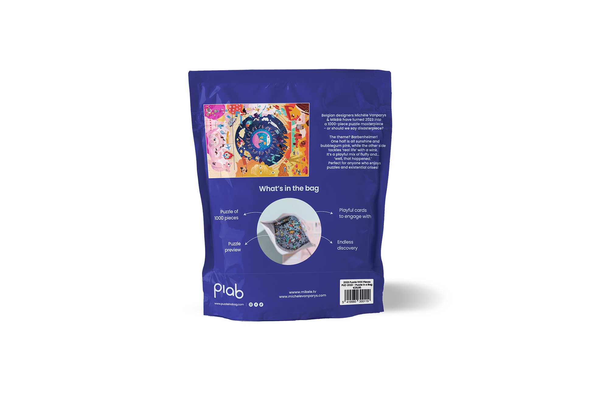 The back of our 2023 bag.