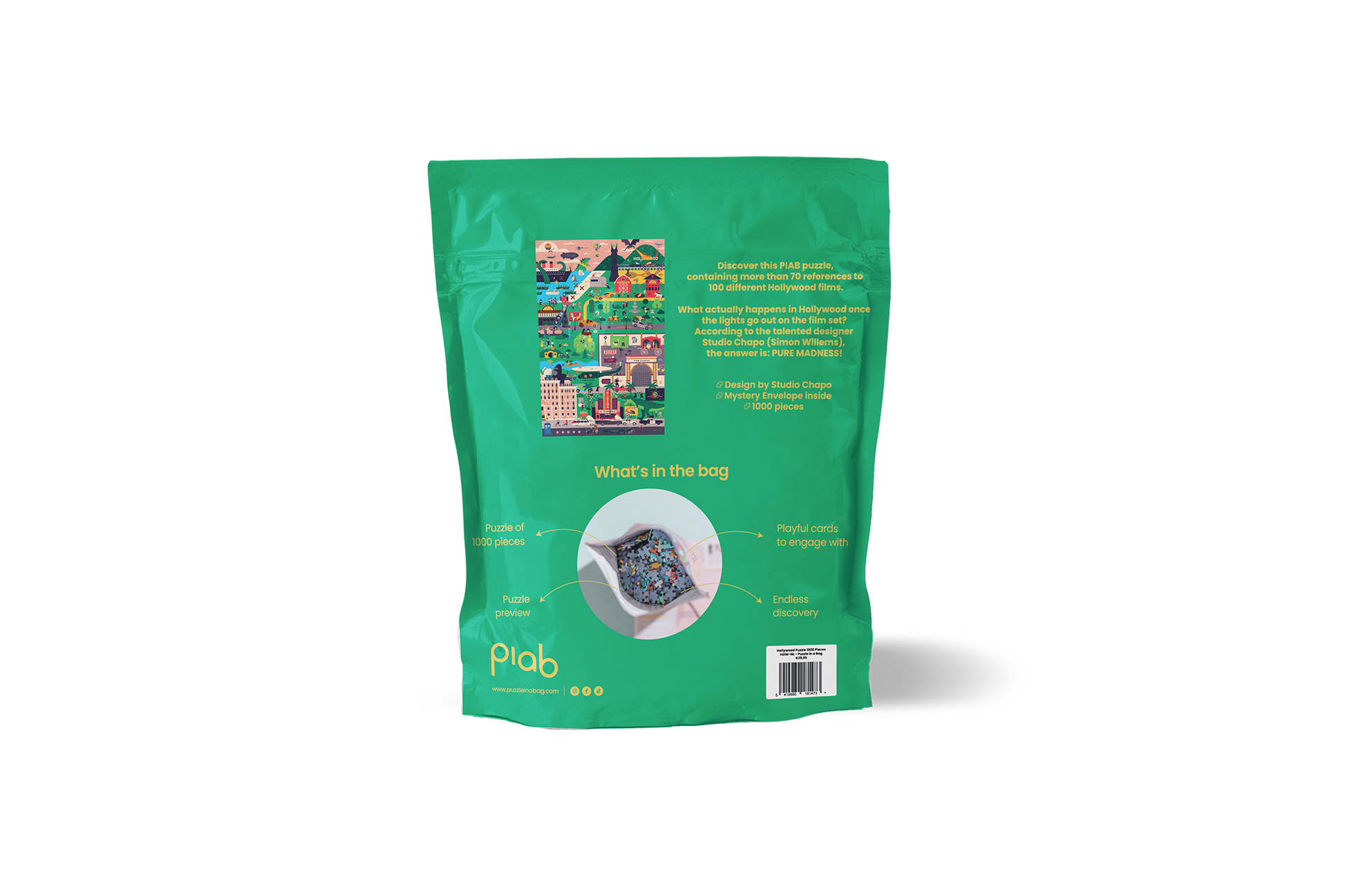 Die Rückseite unserer Hollywood-Tasche.