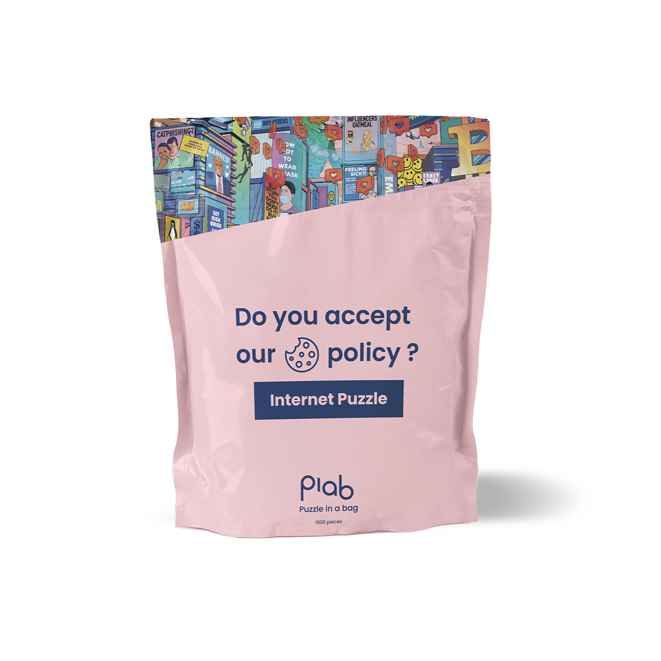 The front of our Internet bag.