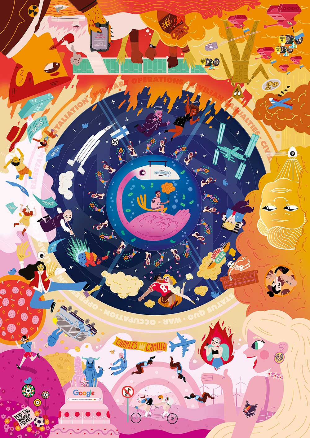 De voorkant van onze 2023 zak.