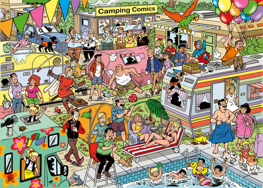 Camping Comics puzzel