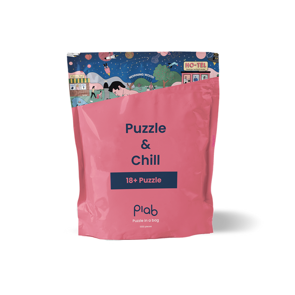 The front of our Spicy puzzle bag